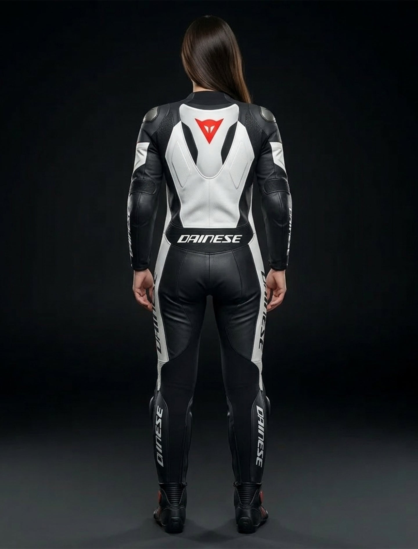 DAINENE WOMEN MOTORCYCLE PERFORATED LEATHER SUIT