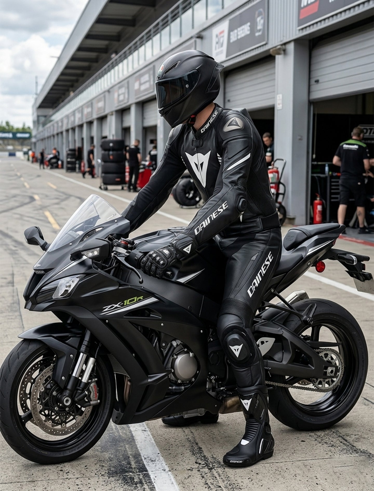 Dainese Leather Motorcycle Set with Airbagss 3