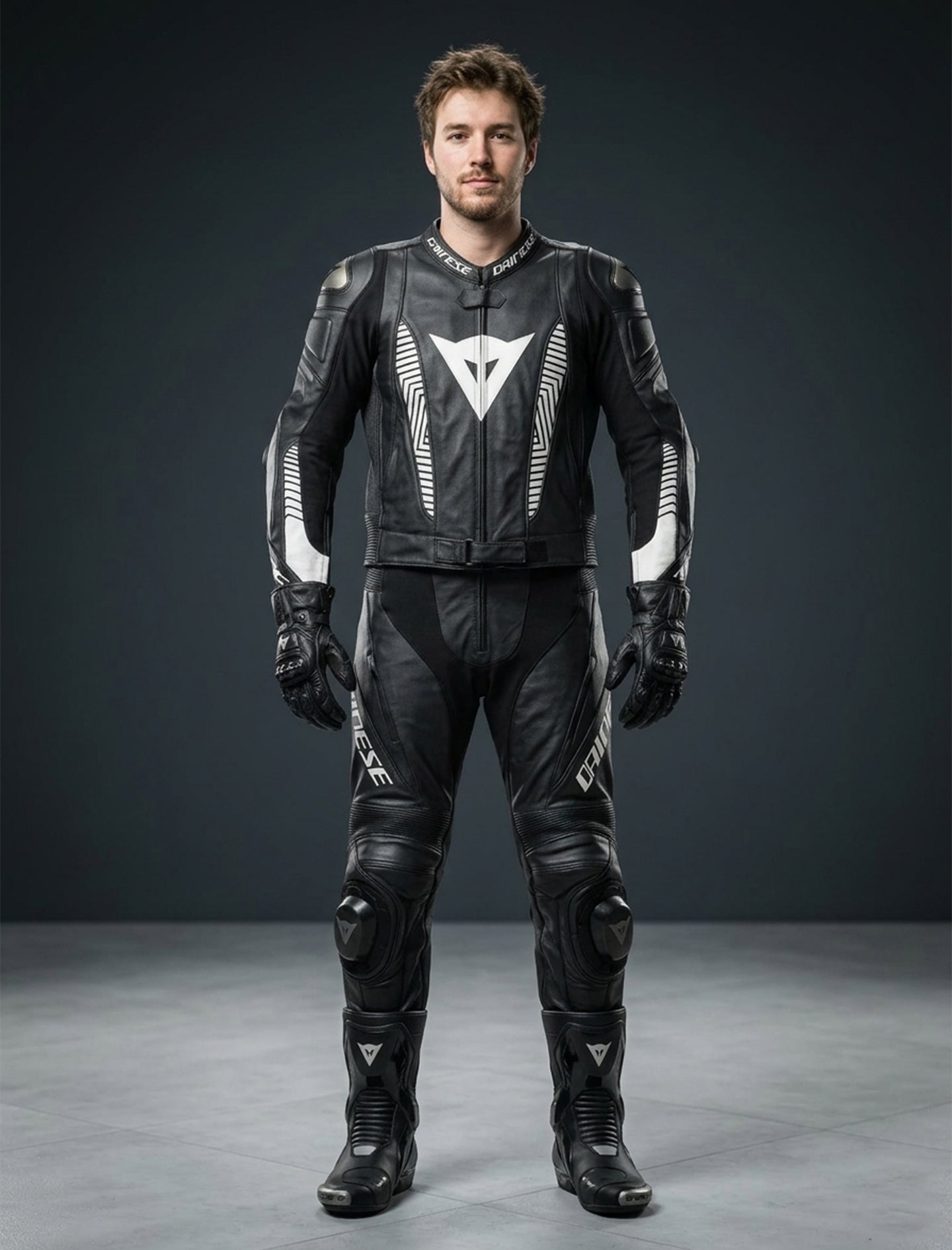 Dainese  Leather Motorcycle Set with Airbagss 3