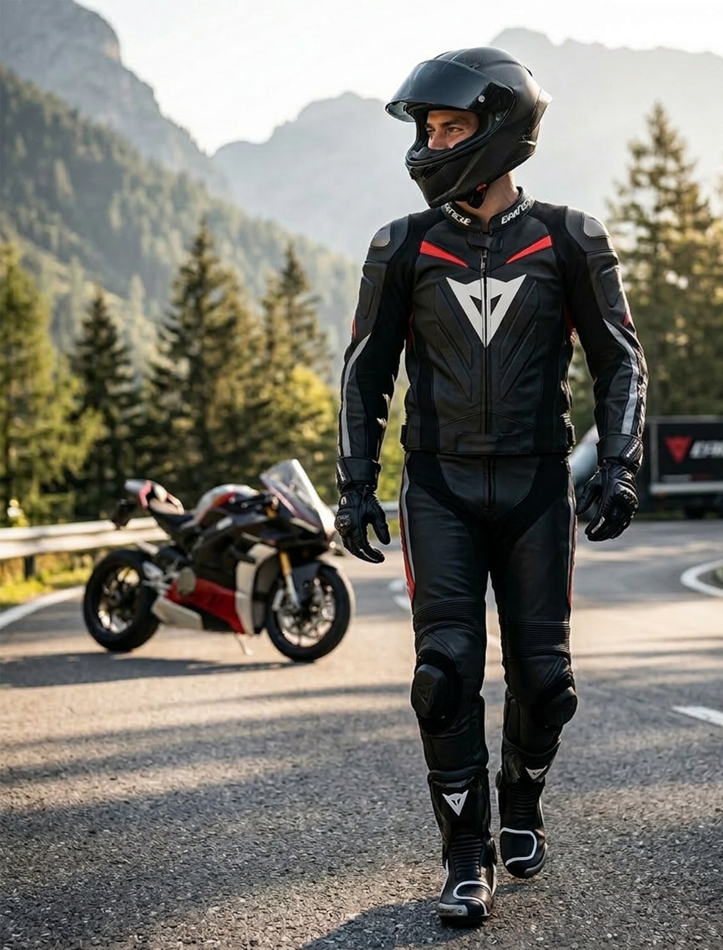 Dainese  Leather Motorcycle Set with Airbags 5