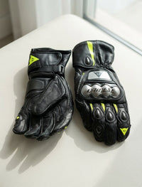 LEATHER RACING MOTORCYCLE GLOVES 07