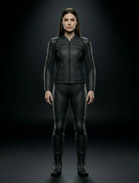 DAINESE WOMEN LEATHER JACKET BLACK