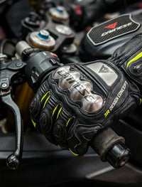 LEATHER RACING MOTORCYCLE GLOVES 07