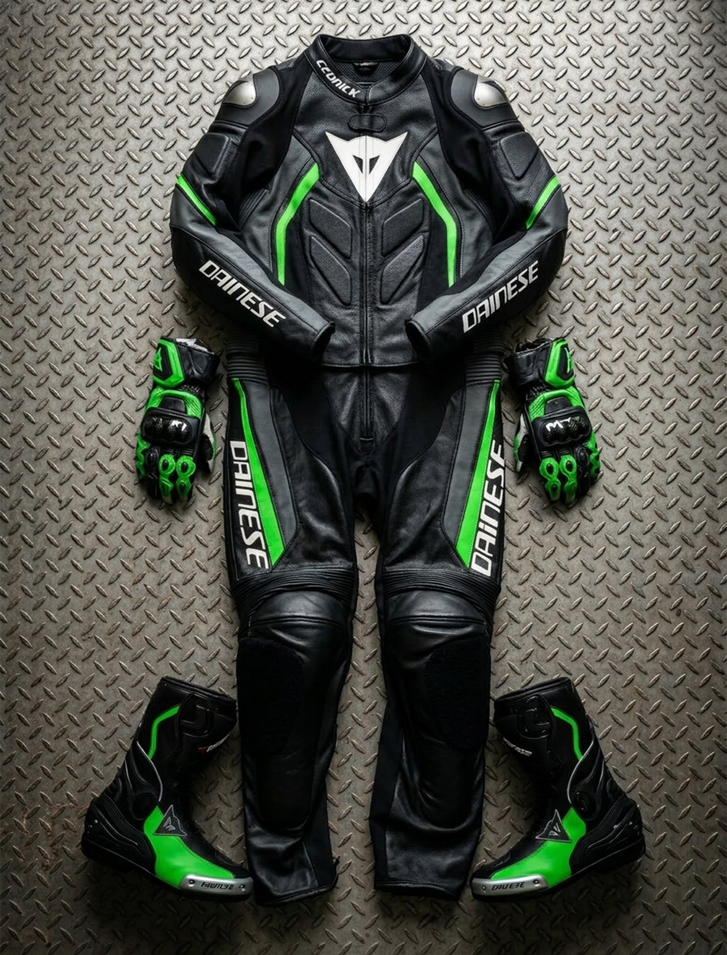 Dainese  Leather Motorcycle Set with Airbags 4